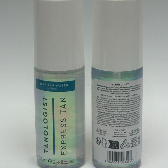 2 LOT - TANOLOGIST - Self Tan Water Medium - 2X100ML - NEW - Picture 2 of 4